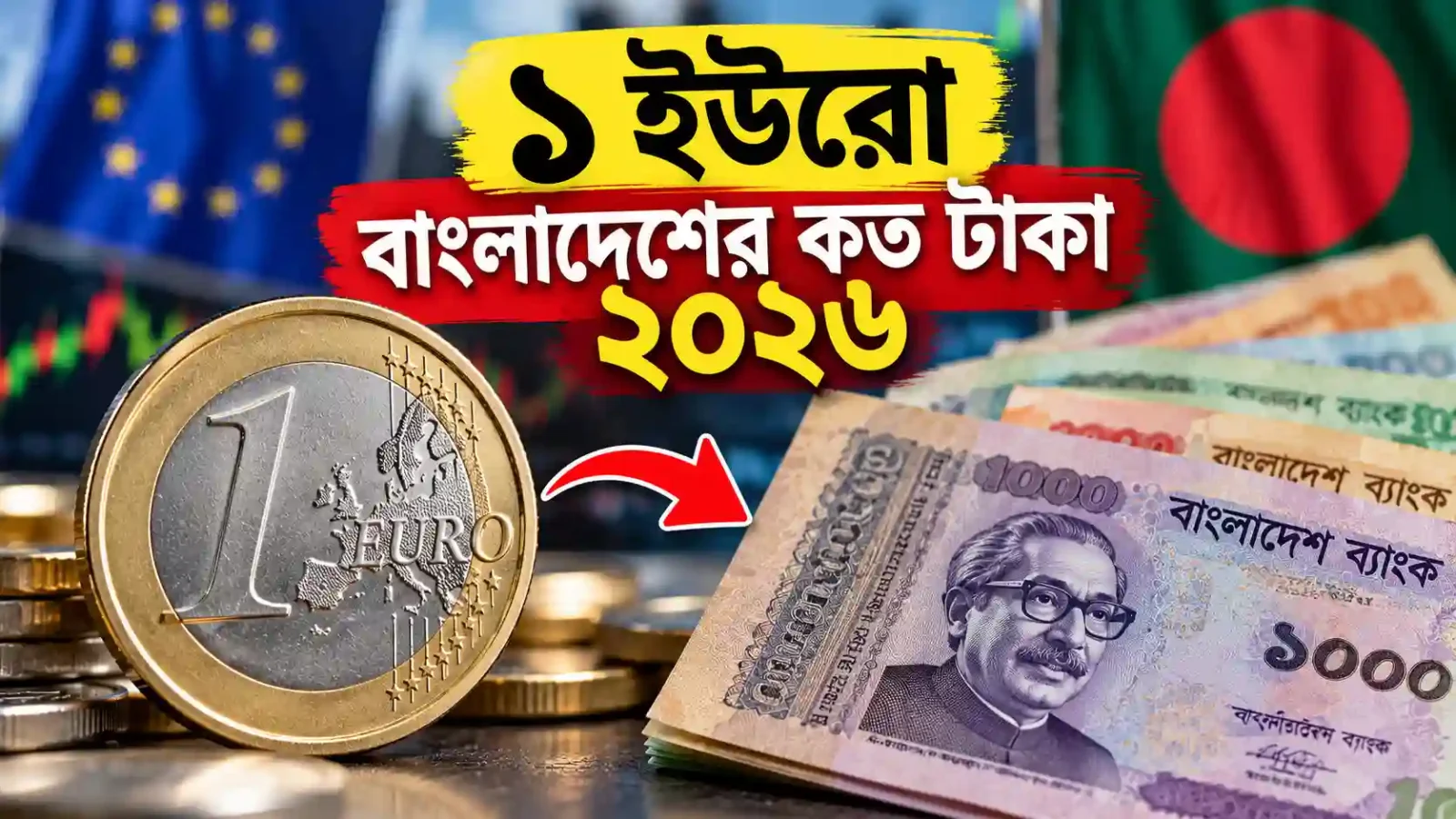 ১ ইউরো বাংলাদেশের কত টাকা ২০২৬