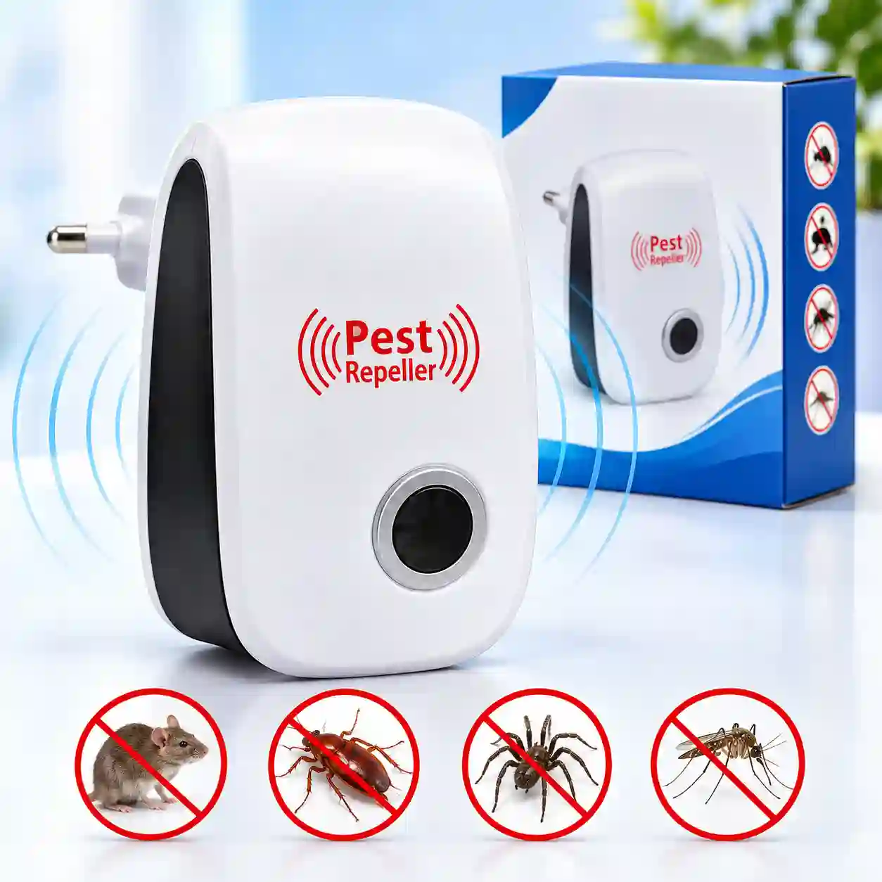 Ultrasonic Pest Repeller for Mouse, Cockroach, Spiders & Mosquito