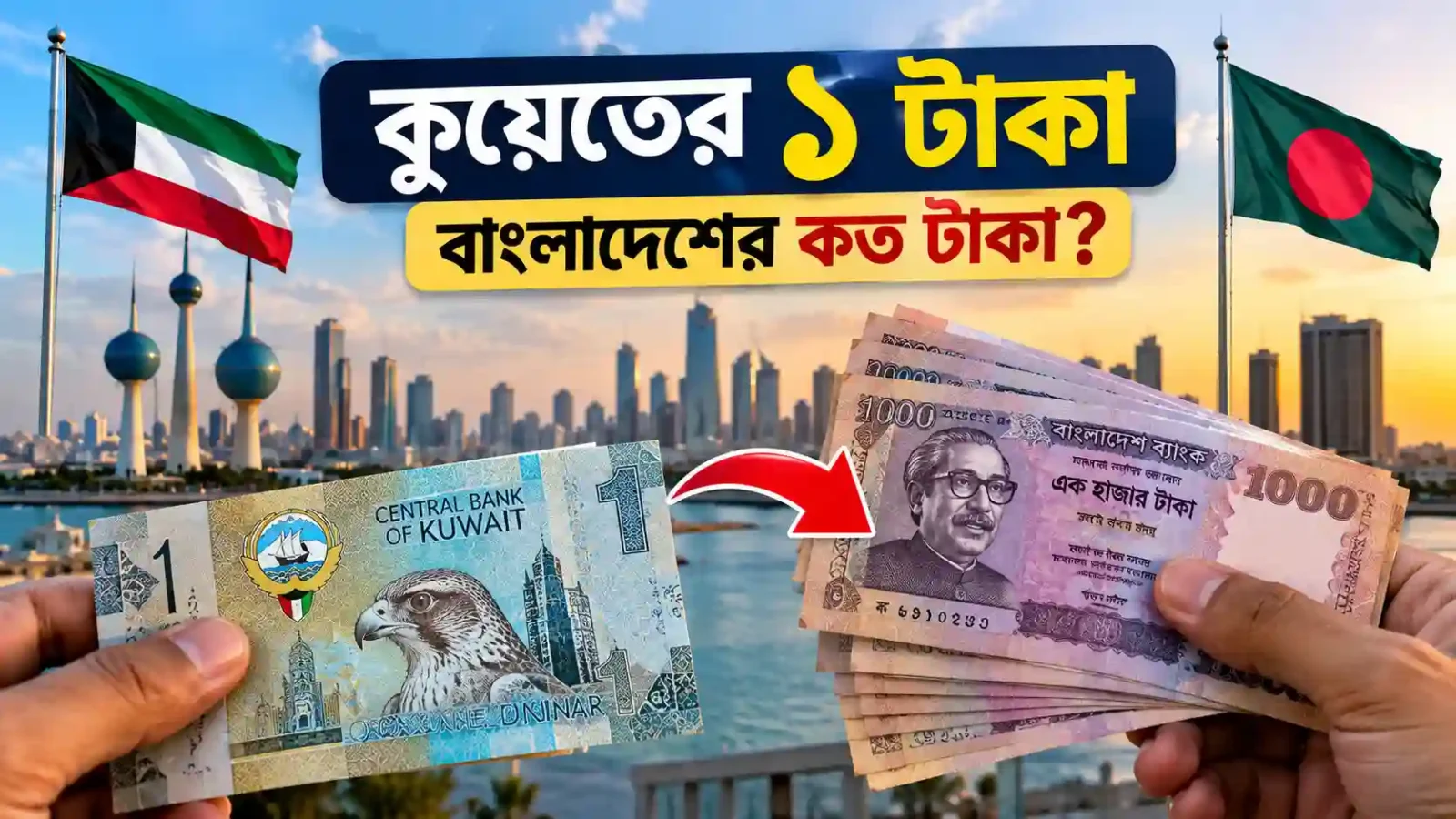 কুয়েতের ১ টাকা বাংলাদেশের কত টাকা ২০২৬